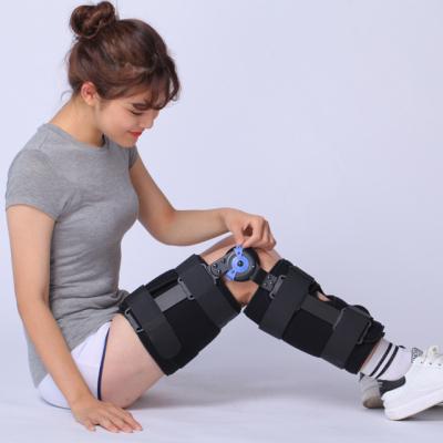 China ROM Knee Brace Adjustable Adult Postoperative Support for Knee Leg ACL Ligament Sports Injuries for sale