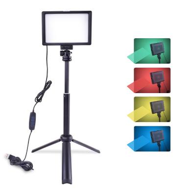 China Adjustable Tripod Cell Phone Holder 4 Colors Filter 2 Pcs Shooting 66 Led Fill Light Video Photographic Lighting Light For Youtube Tabletop Photography for sale