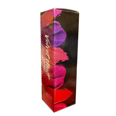 China Recyclable custom printed lip gloss packaging box, custom printed lipstick packaging folding paper box, lip gloss paper packaging box for sale