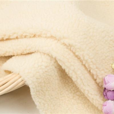 China Anti Pill New Style 100% Polyester Sherpa Knitted Teddy Velvet Plush Super Soft Fleece Fabric Loose For Clothing Toy for sale