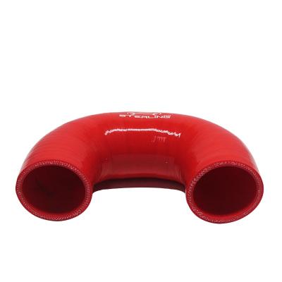 China Colorful 180 Degree Automotive Elbow Radiator Silicone Hose Intercooler Hose Silicone Turbo Hose for sale