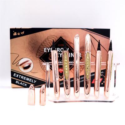 China New Design Waterproof Black Eyebrow Eyeliner Pencil Makeup Pen Cosmetics OEM 24h Clear Waterproof Long Lasting Eyebrow for sale