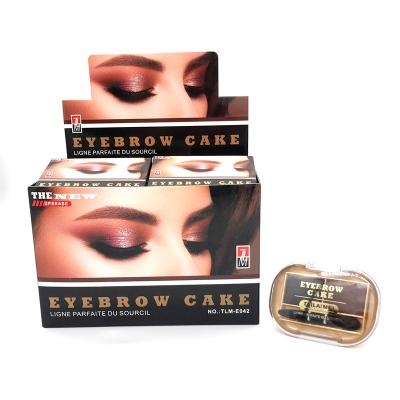 China New Fashion Rise Cake Eyebrow Waterproof Smooth Waterproof Makeup Eyebrow Long-lasting Tailaimei Brown Eyebrow Palette for sale