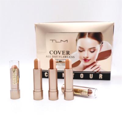 China TLM Whitening 2 in 1 Perfection Contouring Color Concealer Pencil Makeup Correct Stick Skin Color Concealer Stick for sale