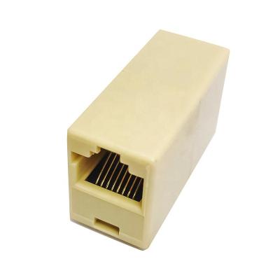 China Telecom communication ethernet cat5 integrated cat 6 8p8c rj45 female to female straight adapter coupler connector for sale