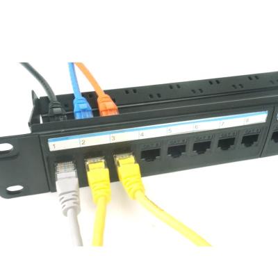 China TELECOM OEM 19inch 1u 24 port 24 port rj45 cat 6 modular integrated coupler cat6 keystone jack patch panel for sale