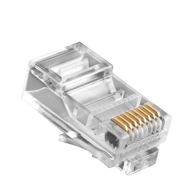 China TELECOM good quality network fu gold plating 23 types 24awg CAT 6 cat cat6 5 cat5e rj45 8p8c plug modular connectors for sale