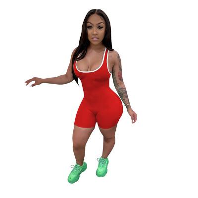 China Anti-pilling Sports Euramerican New 12 Color Summer Female Short Recreational Overalls for sale