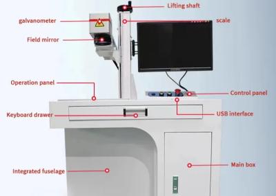 China El laser del no metal del gabinete graba la máquina 20w 30w de la marca del metal en venta