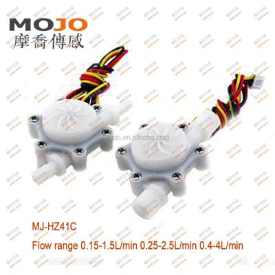 China POM Material Food Grade MJ-HZ41C 6mm POM Small Flow High Accuracy Flow Sensor for sale