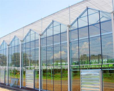 China steel and metal structure polycarbonate greenhouse for flower growing for sale