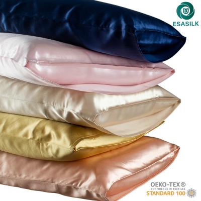 China ESASILK 22 Momme 6A Organic Non-Toxic Pure Silk Pillowcase Pillow Case for sale