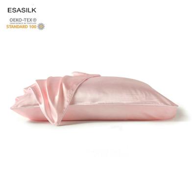 China High precision 100% silk pillow case charmeuse fabric non-toxic silk pillowcase 25 momme silk pillow case for sale