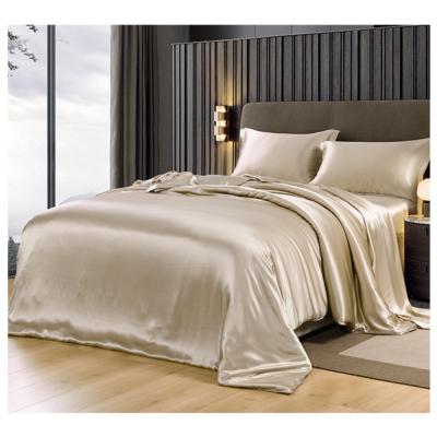 China Soft Hand Feeling 19m/m Mulberry Silk Free Shipping Sheets Sets Satin Silk Duvet Cover Set For Home for sale