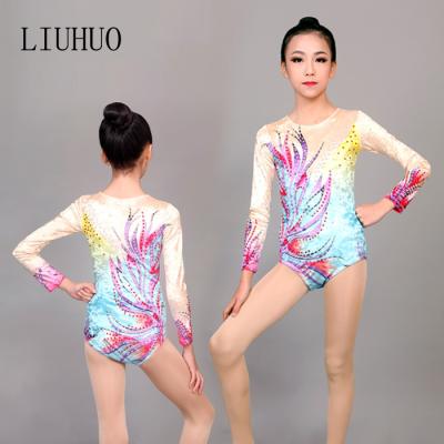 China New Arrival Good Quality Leg Cut Workout Dresses Sublimated Gymnastics Dancer Tights For Women for sale