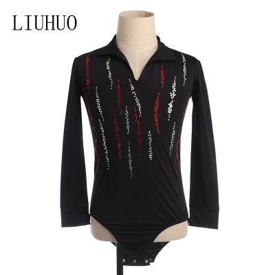 China Sets like man latin ballroom dance tops latin dance shirt for male for sale