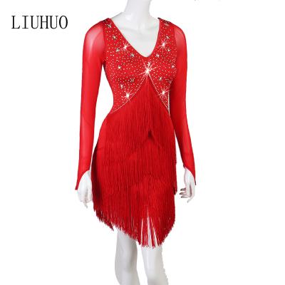 China High quality latin dresses dance costumes fashion woman ballet latin jazz dance costumes dress for girls for sale