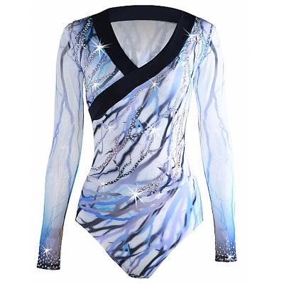 China Figure Skating Shirt Men's Latin Ballroom Males Ballroom Tops Male Cha Cha Rumba Samba Jive Quick Stage Dance Costumes for sale