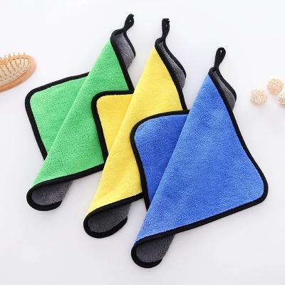 China 500GSM 30*30cm Microfiber Sustainable Detailing Car Seat Towel for sale