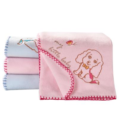 China 100 Polyester Fleece Wool Pet Blanket Super Soft Micro Blanket Waterproof Anti-pilling With Embroidery for sale