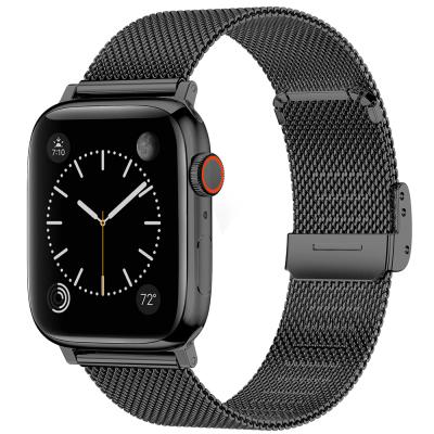 China 2021 New Design Stainless Steel Milanese Loop Bands For Apple Watch iwatch for sale