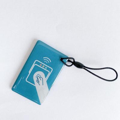 China 13.56mhz 125khz waterproof/waterproof wholesale custom pvc key chain rfid printing dial card rfid stick tag for sale