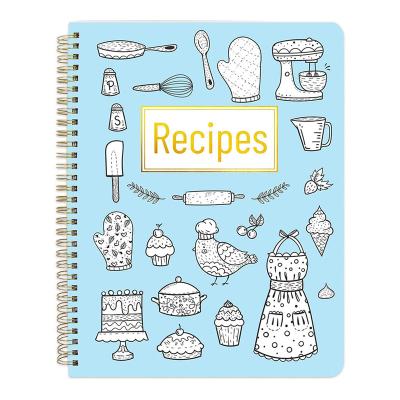 China Cute Family Recipe Blank Spiral Spiral Binding Books To Write In Your Own Recipes Cookbook 8.5