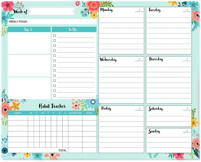 China Magnetic Weekly Planner Pad To Do List Pad with 53 Sheets 10