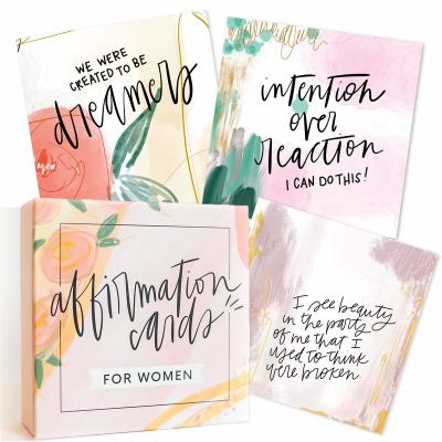 China Custom gift or decoration affirmation cards illustrated inspirational cards with positive affirmations to help daily encouragement and self care for sale