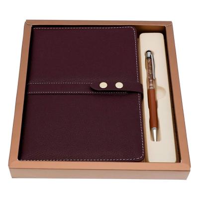 China A5 Hardcover Soft Faux Leather Cover with Loop Classic Thick Hardcover Notebook Set Gift Journals with Pen Holder and Pen Customizable for sale