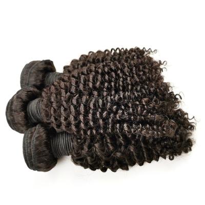 China Kinky Curly Curly Hair Weave Bundles Bulk Indian Hair for sale