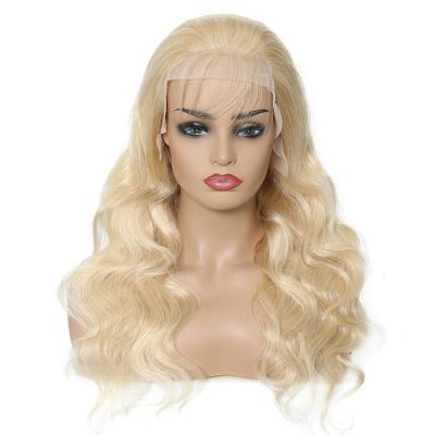 China Fashionable Hot Selling Soft Blonde 613 Brazilian Body Wave Full Lace Wig for sale