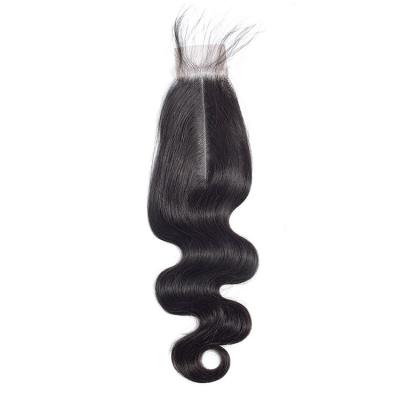 China Remy Human Hair Closure Unprocessed Body Wave Part 2*6 Silky Straight Middle Lace Closure Brazilian Hair 2*6 Virgin Hair for sale