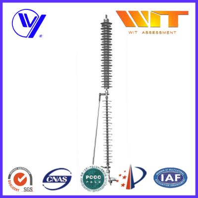 China 110KV Transmission Line Surge Arrester , KEMA Lightweight Lightning Protector for sale