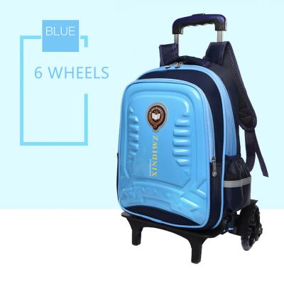 China Wholesale Waterproof Wheel School Backpack Bag Trolley Kids School Rolling Backpack With Wheels And Handle for sale