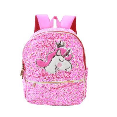 China Waterproof Sequins Unicorn Bags for Kids Children Girls School Backpack Fashion Travel Shoulder Backpack Bags Mini Rucksack for sale