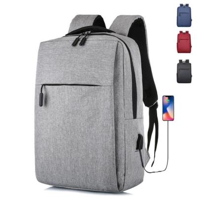 China Custom LOGO Men's Computer Backpack Rucksack With USB Business Casual Wear Laptop Backpack Student School Bag for sale