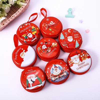 China New Customization Fashion Small Cartoon Christmas Purse Christmas Gift Bag Key Bag Zipper Coin Purse New Year Gift for sale