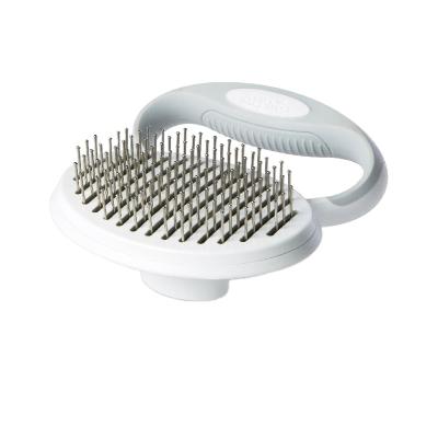 China New Series Pet Grooming Tool Hair Brush Viable Dog Cat Self Cleaning Pin Comb for sale