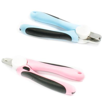 China Viable Wholesale Dog Nail File Trimmer Tool Pet Nail Clipper With Safety Guard for sale