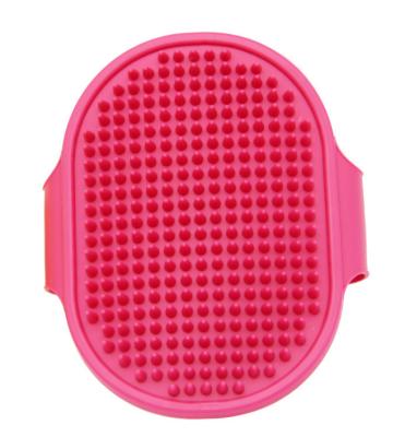 China Sustainable Pet Supplies Portable Soothing Massage Shower Rubber Comb Brush For Dog Cat for sale