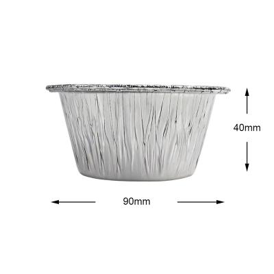 China 135/34-FI Aluminum Foil Baking Food Container For Food Bread Packing Aluminum Foil Tray Small Disposable CAKE Container for sale