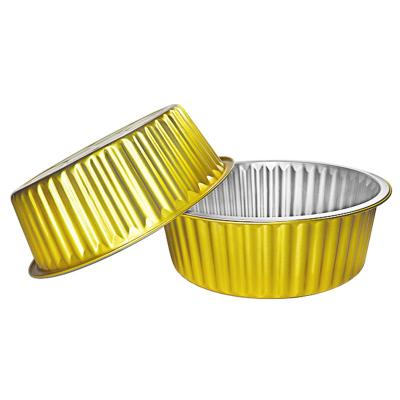 China PLN-250-3000 Disposable Lunch Container 3000ml GOLD Aluminum Foil Container Fast Food Airtight Food Storage Container for sale