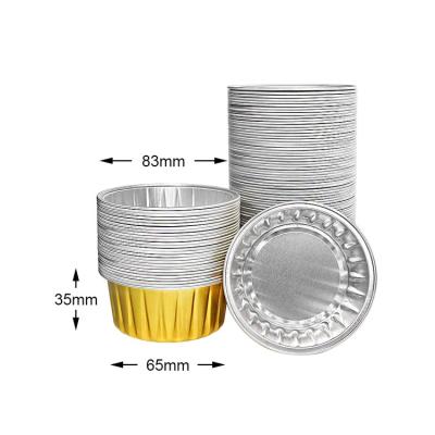 China WB-84 Aluminum Foil Food Container Disposable Sealed Food Storage Container Cooking Baking Storage 85ml for sale