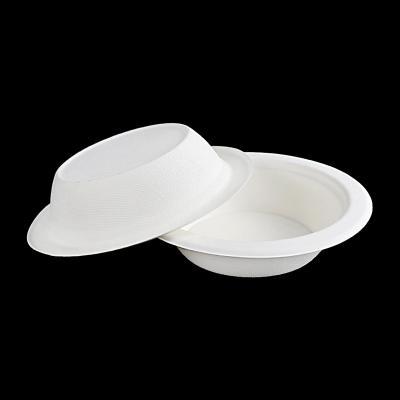 China FS-YW16 Food Pulp Fruit Food Paper Bowl Disposable Packaging Biodegradable Paper Pulp Bowls Rice Bowl Takeaway Biodegradable Pulp for sale