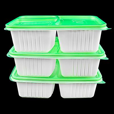 China Hot Selling Disposable Biodegradable Food Packaging Disposable Take Out Food Container Microwave Food Packing Box for sale