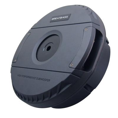 China Active Spare Tire Subwoofer Spare Tire Subwoofer Powered Car Subwoofer 8 Inch for sale