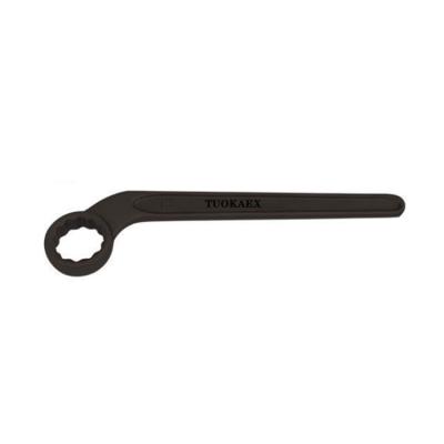 China Single Bent Socket Wrench Single Ring Bent Carbon Steel Black German Type Painted for sale