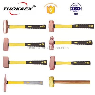 China All Kinds Of Non Sparking Hammer Copper Hammer Brass Hammer Manufacturer for sale