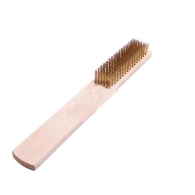 China Non Sparking Non Sparking Brass Wood Brush Handle Copper Brush OEM for sale